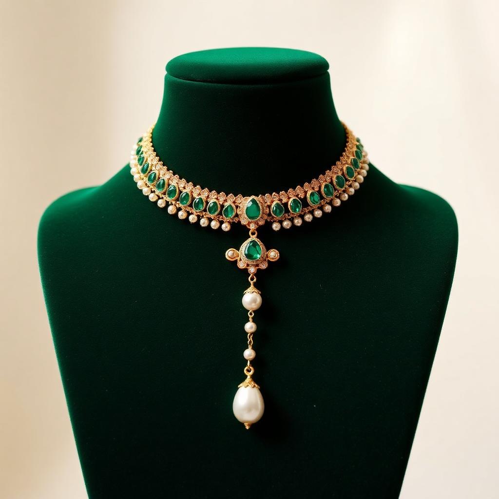 Emerald Kundan Choker