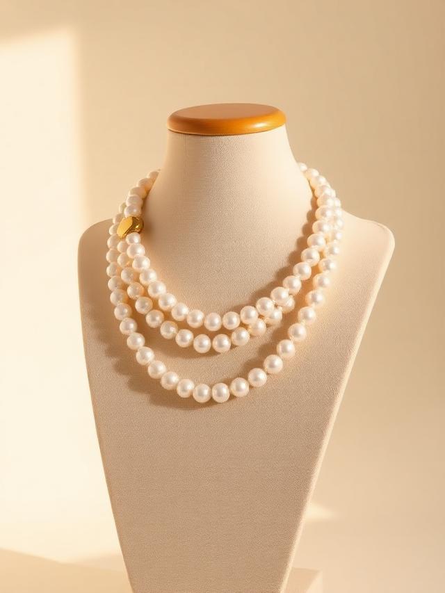 Triple-Strand Pearl Choker