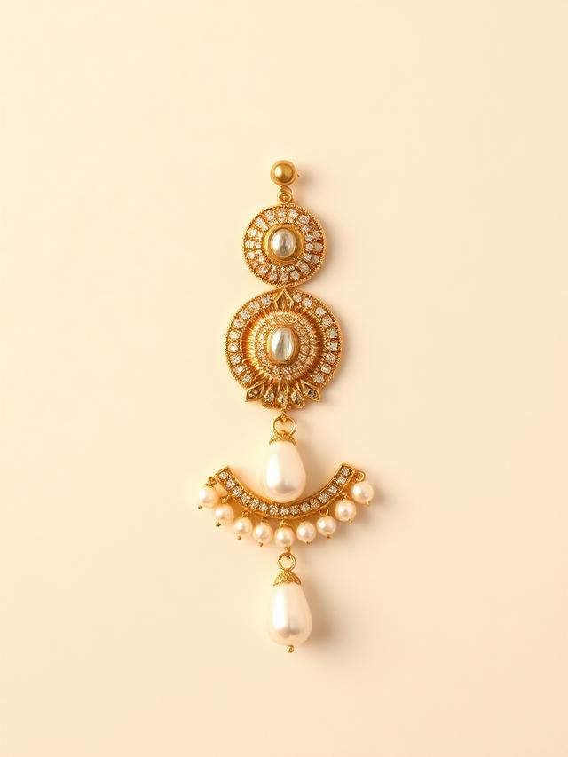 Pearl Drop Maang Tikka