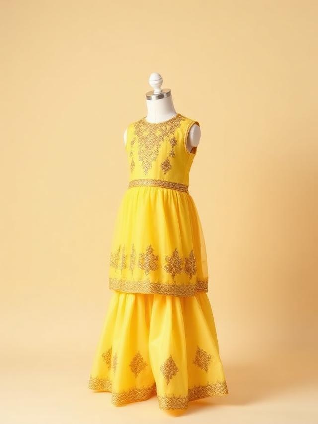 Sunflower Sharara Set (Girls)