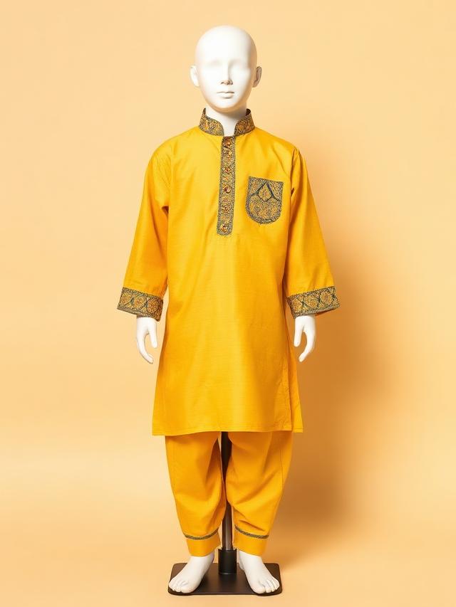 Marigold Kurta Set (Boys)