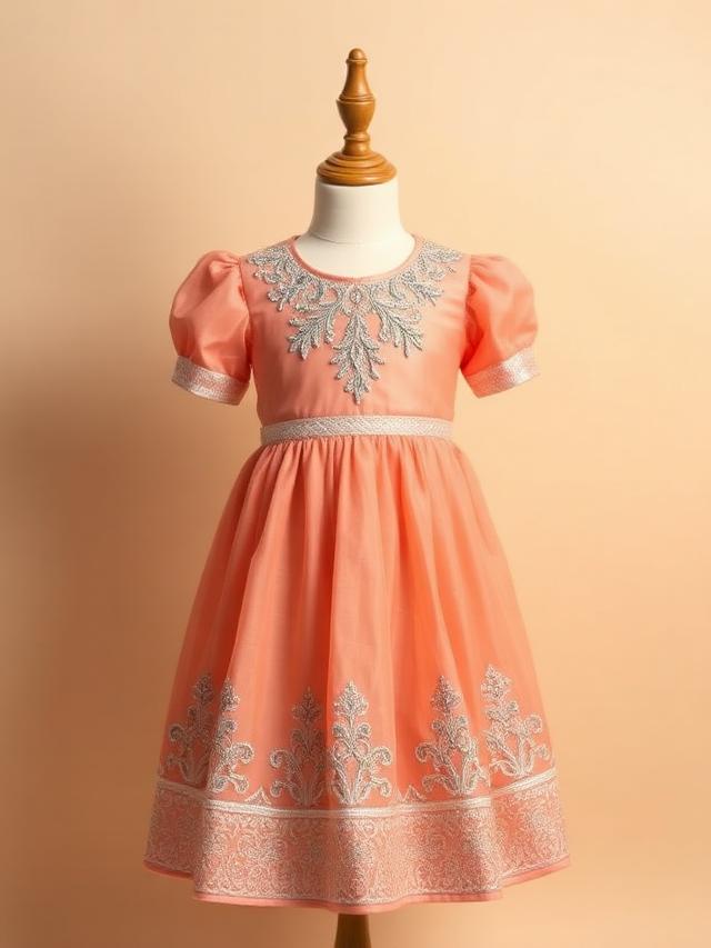 Coral Party Frock (Girls)