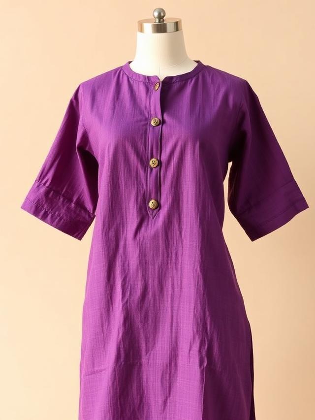 Amethyst Slub Kurti