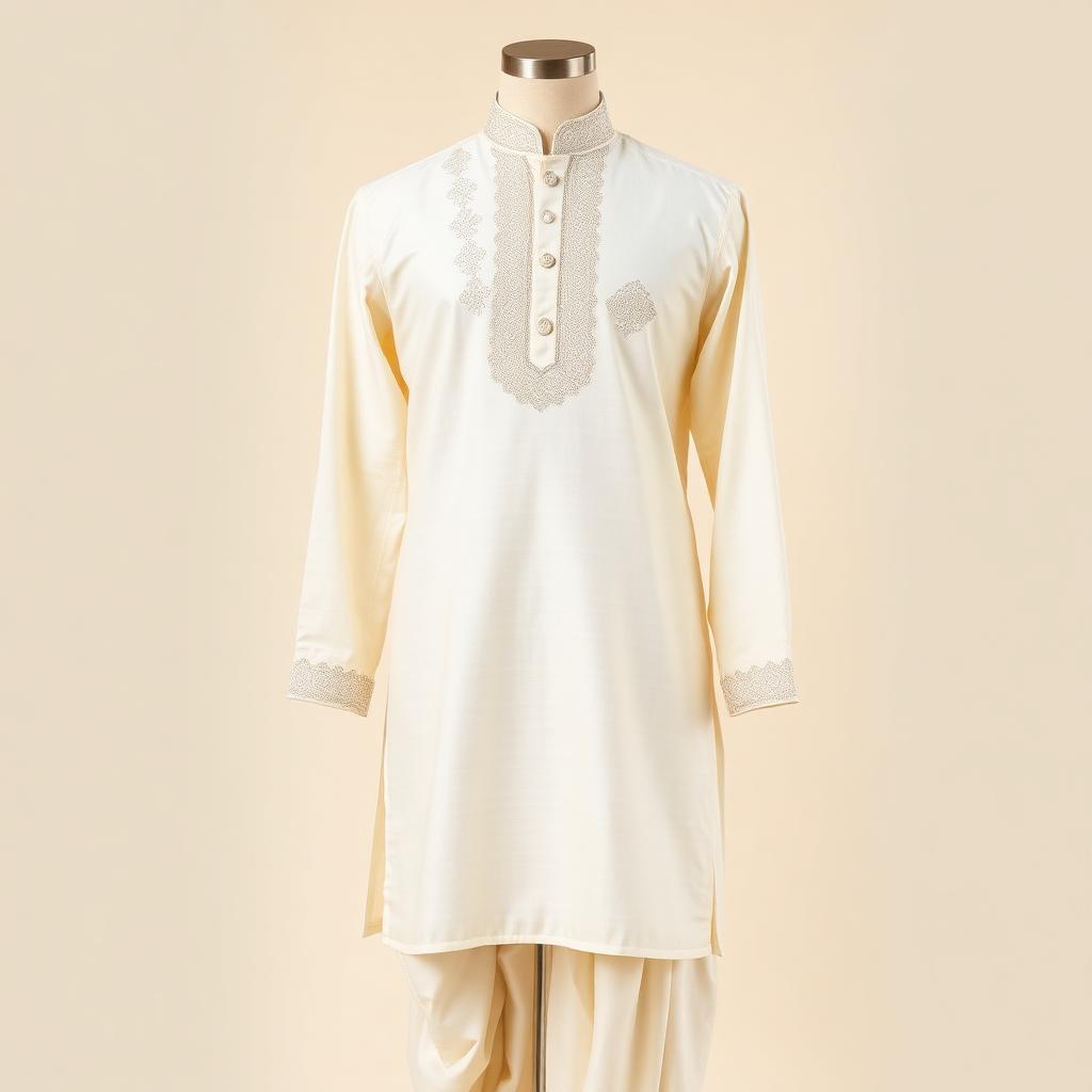 Ivory Chikan Kurta