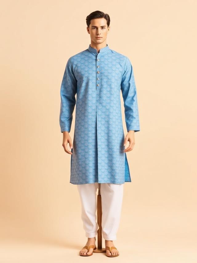 Cornflower Printed Kurta