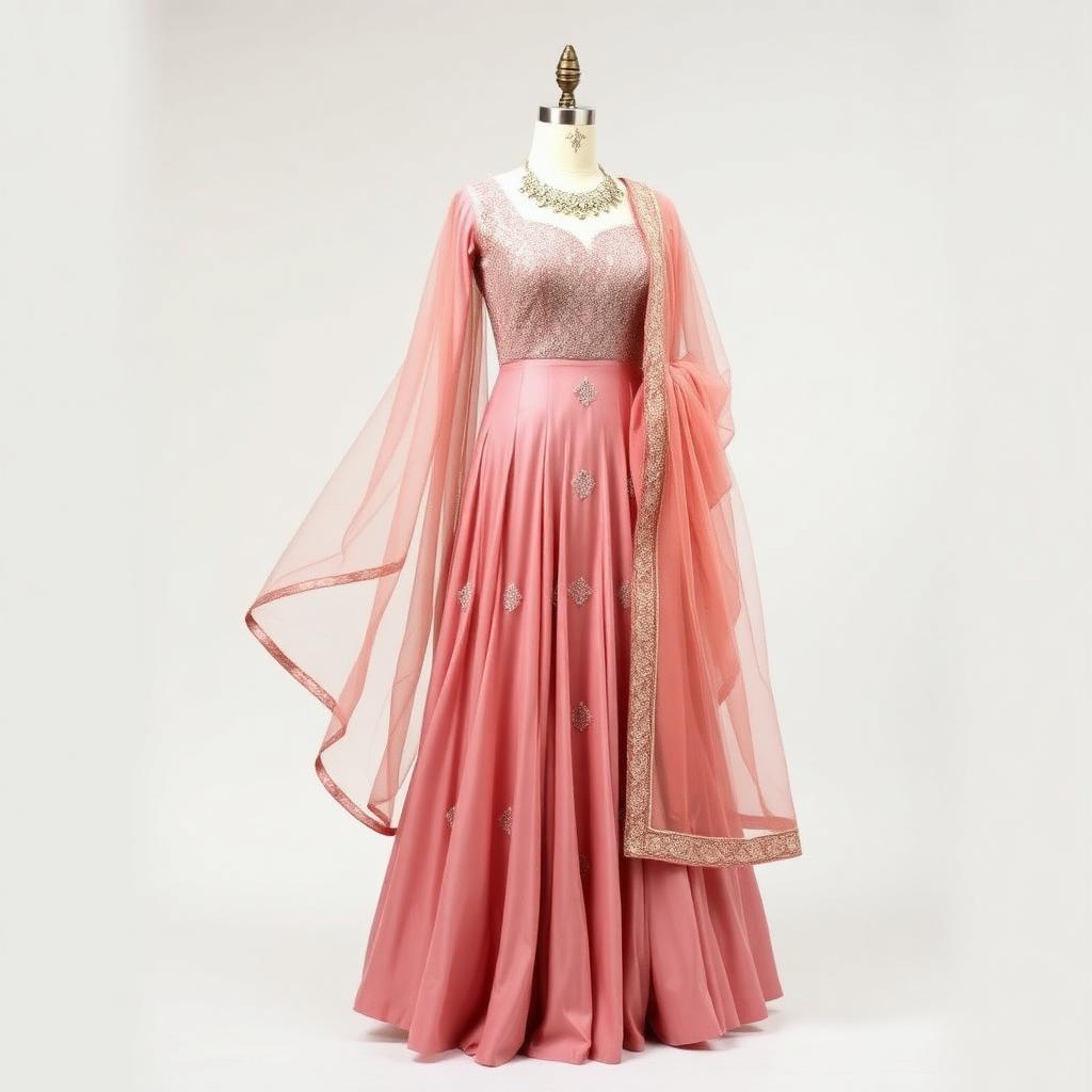 Blush Anarkali Set
