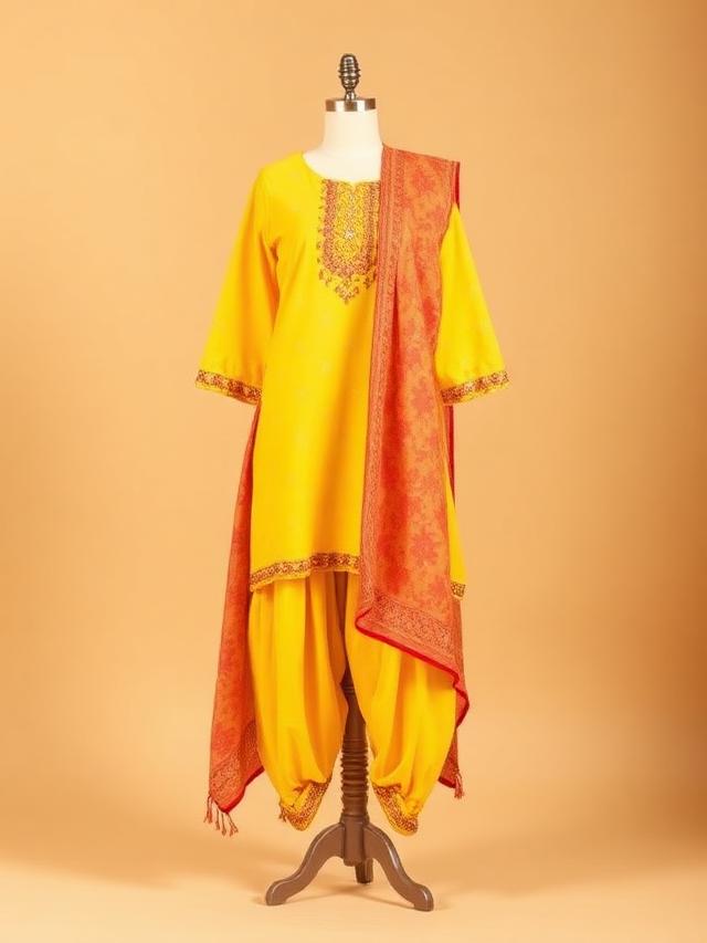 Marigold Patiala Suit